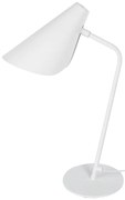 Biela stolová lampa SULION Lisboa, výška 45 cm