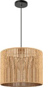 Toolight BOHO, stropné svietidlo s priemerom 25cm 1xE27 APP1323-1CP, čierna-hnedá, OSW-02410