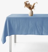 Goldea hranatý obrus z ľanovej zmesi - modrý 80 x 80 cm