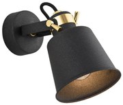 Argon 4161 - Nástenné bodové svietidlo KONGO 1xE27/15W/230V čierna