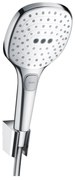 Hansgrohe Raindance Select E, sprchový set 120 3jet s hadicou 1600 mm, biela/chrómová, HAN-26720400
