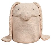 Krémový látkový detský kôš na hračky ø 25x30 cm Rita the Rabbit – Lorena Canals