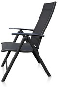 Záhradný balkónový set Fulvio - 2 miesta, čierna