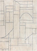 Kusový koberec Fusion 0806 cream/l. grey, 80x150, biela, kancelária, Dywany Łuszczów
