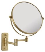 Gedy Gedy, GAIA závesné kozmetické zrkadlo, priemer 230mm, obojstranné, zlatá matná, CO202488