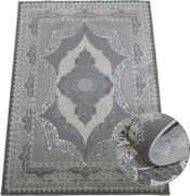 Koberec Allianz 6302 GREY – sivý s orientálnym vzorom Rozmer: 140x190 cm