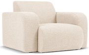 Béžové kreslo z textílie bouclé Molino – Micadoni Home