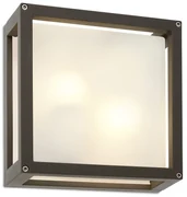 Vonkajšie nástenné svietidlo REDO BRICK GLASS antracit 9892