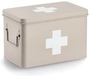 Zeller Present Lékárnička, kovový box na léky, 2v1, béžová, MEDICINE XL 32x20x20