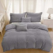 Mikroplyš obliečky Homa CLASS GREY 3-dielna sada 140x200 cm