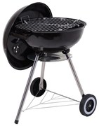 Prenosný gril na drevené uhlie čierna