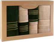 BAVLNENÉ UTERÁKY TIWANO SADA 2 KS 30X50 CM, 2 KS 50X90 CM, 2 KS 70X140 CM VIACFAREBNÁ