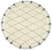 Koberec Shaggy/Sizal 65246/669 Akra krémový