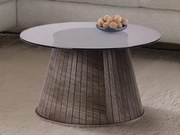 Okrúhly konferenčný stolík Foggia, 60 cm, dub%