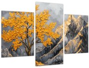 Obraz – Zlatý strom v horách (90x60 cm)