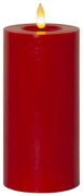 STAR TRADING LED sviečka Flamme Flow Pillar Red 17,5 cm