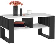 Konferenčný stolík ROCKFORD biely / čierny