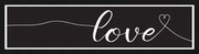 Rámovaný obraz Love, 60x15 cm%
