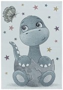 Detský koberec Funny drak, modrý / krémový