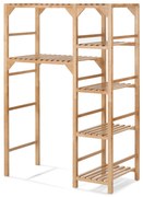 Regál s priestorom na pračku a bočným prvkom