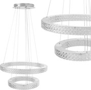 Toolight Toolight, LED stropné svietidlo 60cm, 64W, 4000K, 5000lm, MS007-CP, chrómová, OSW-09617