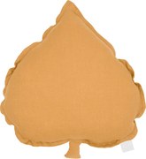 Ľanový vankúš lipový list karamelová 38×43 cm