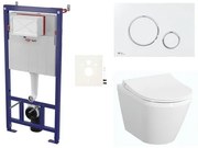 Cenovo zvýhodnený závesný WC set SAT do ľahkých stien / predstenová montáž + WC VitrA Integra SIKOSSINTRESU70K