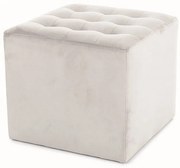 Taburet Lori Velvet, svetlo sivá