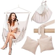 Závesné kreslo BAHIO béžové