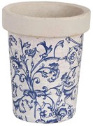 BETÓNOVÝ KVETINÁČ KELLY 16X13 CM BIELA/MODRÁ