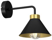 Nástenná lampa DEMET 1xE27/60W/230V čierna/zlatá