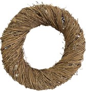 Hnedý ratanový veniec 50cm