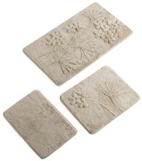 Súprava 3 béžových kúpeľňových predložiek Foutastic Orkide