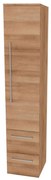Mereo Bino, kúpeľňová skrinka vysoká 163 cm, pravá, Multidecor, Dub Riviera mountain, MER-CN698DMON