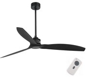 FARO 32100 - Stropný ventilátor JUST FAN čierna pr. 128 cm + diaľkové ovládanie