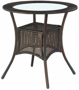 Záhradný stôl Midas, tmavo hnedá