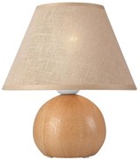 Stolná lampa JUTA 1xE27/60W/230V dub/béžová