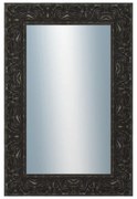 DANTIK - Zrkadlo v rámu, rozmer s rámom 40x60 cm z lišty PRAHA čierna (2753)