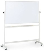 Mobilná otočná magnetická tabuľa, lakovaný povrch, 1500 x 900 mm