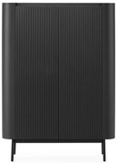 Čierna skrinka 100x140x40 cm Willa – MOME