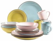 Mäser 16-dielna jedálenská súprava Metallic RIM Pastel