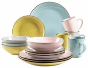 Mäser 16-dielna jedálenská súprava Metallic RIM Pastel