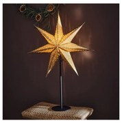 Markslöjd 705795 - Vianočná dekorácia GLITTER 1xE14/25W/230V 65 cm čierna/zlatá