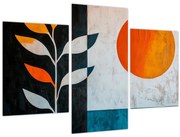 Obraz - Abstrakcia rastliny a slnka (90x60 cm)