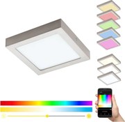 Eglo 33319 - LED RGBW stmievateľné stropné svietidlo FUEVA-C LED/15,6W/230V 22,5x22,5 cm