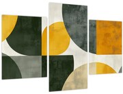 Obraz - Abstrakcia v olivovej farbe (90x60 cm)