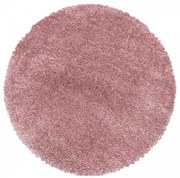 Koberec Fluffy Super Soft ružový kruh