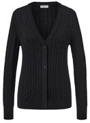 Kardigán z jemnej pleteniny s vrkočovým vzorom