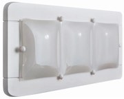 Nástenné svietidlo 3xE27/20W/230V biela