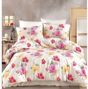 BedTex Bavlnené obliečky Tulip smotanová, 220 x 200 cm, 2 ks 70 x 90 cm